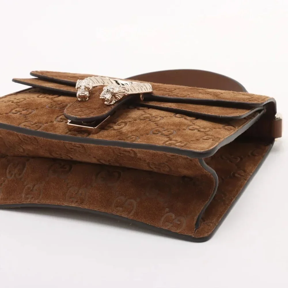 🔥🔥🔥Gucci Dionysus Suede 2 Way Handbag Brown - COA included. - Picture 4 of 16